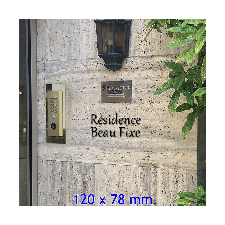 Caractères Gabriola hauteur 120 x 78 mm 6 mm d'épaisseur