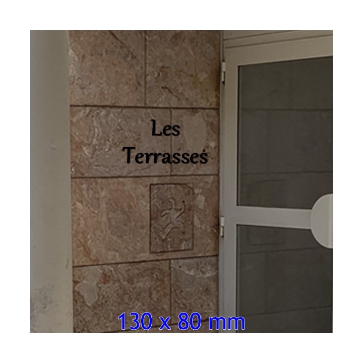 Caractères Gabriola hauteur 130 x 80 mm 6 mm d'épaisseur