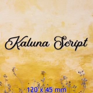 Caractères Kaluna Script 120 x 45 mm 6 mm d'épaisseur