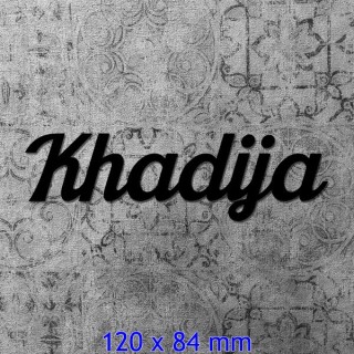 Caractères Khadija lettres de 120 x 84 mm 6 mm d'épaisseur