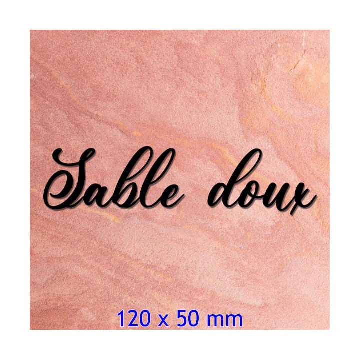 Lettres pour nom de maison en Andina en 120 x 50 mm 6 mm d'épaisseur