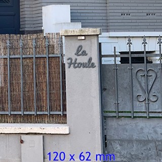 Caractères Pacifico avec des lettres hauteur 120 x 62 mm 6 mm d'épaisseur