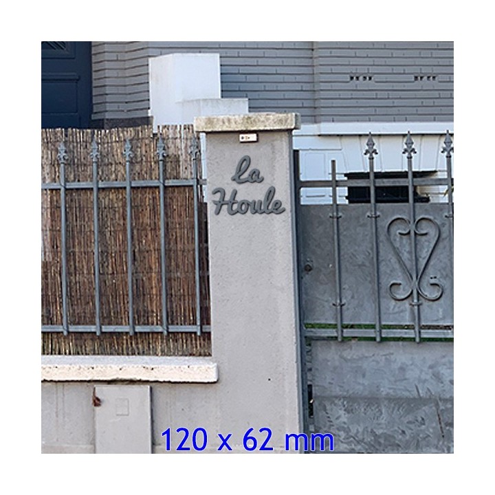 Caractères Pacifico avec des lettres hauteur 120 x 62 mm 6 mm d'épaisseur