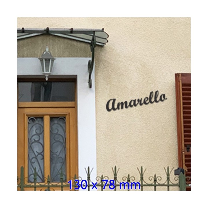 Caractères Script MT avec des lettres en 130 x 78 mm 6 mm d'épaisseur