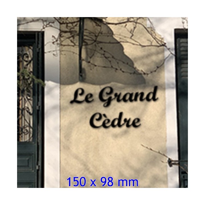 Caractères Script MT avec des lettres en 150 x 90 mm 6 mm d'épaisseur