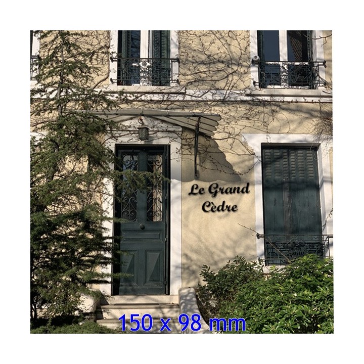 Caractères Script MT avec des lettres en 150 x 90 mm 6 mm d'épaisseur