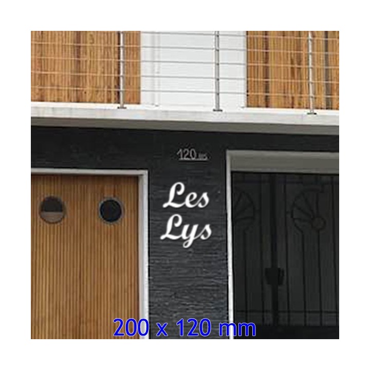 Caractères Script MT avec des lettres en 200 x 120 mm 6 mm d'épaisseur