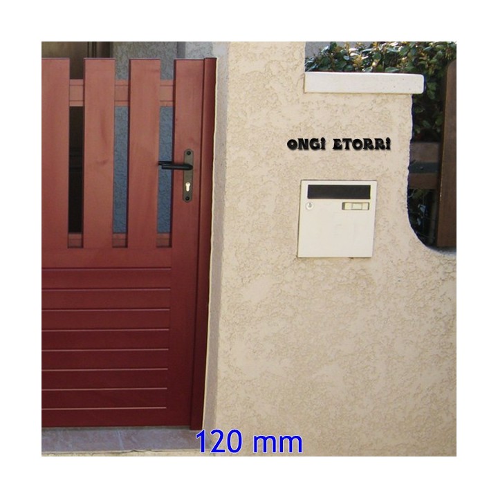 Caractères Vasca Basque pour vos noms de maison en 120 mm 6 mm d'épaisseur