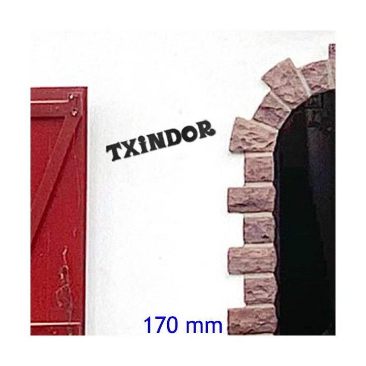 Caractères Vasca Basque pour vos noms de maison en 170 mm 6 mm d'épaisseur