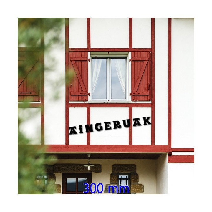 Caractères Vasca Basque pour vos noms de maison en 300 mm 6 mm d'épaisseur