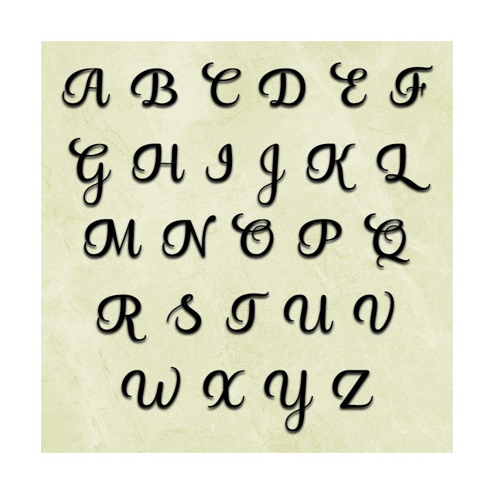 Caractères majuscules Best Valentina 120 à 170 mm 6 mm d'épaisseur