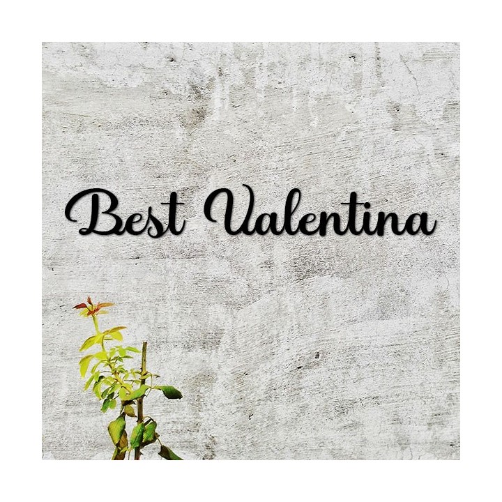 Caractères Best Valentina 120 à 170 mm 6 mm d'épaisseur