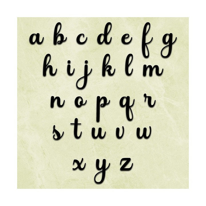 Caractères minuscules Best Valentina 120 à 170 mm 6 mm d'épaisseur