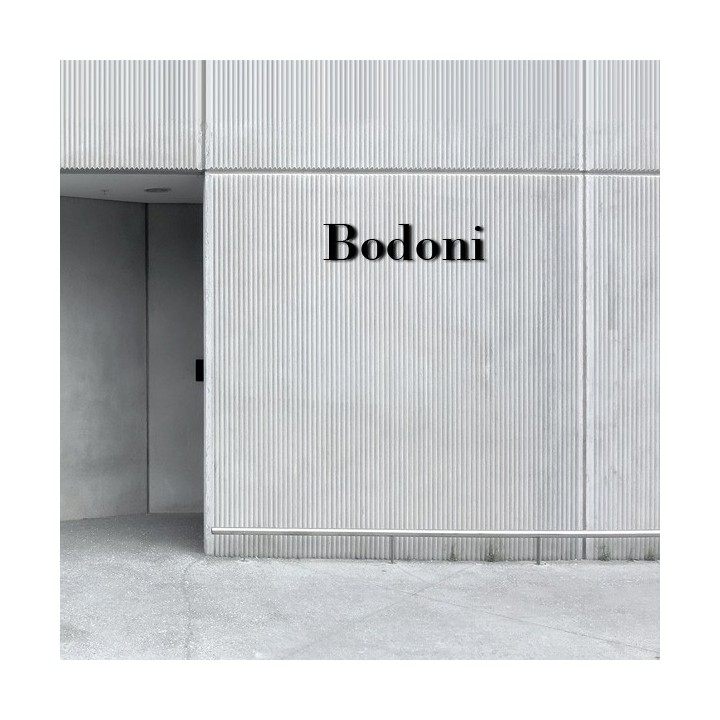 Caractères Bodoni de 120 à 170 mm 6 mm d'épaisseur