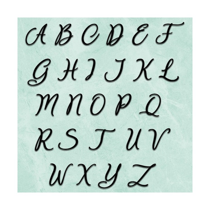 Caractères majuscules Château des Oliviers. Lettres hauteur 120 mm à 170 mm 6 mm d'épaisseur