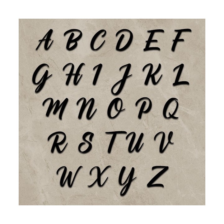 Caractères majuscules Clubhouse de 120 à 170 mm pour votre nom de maison