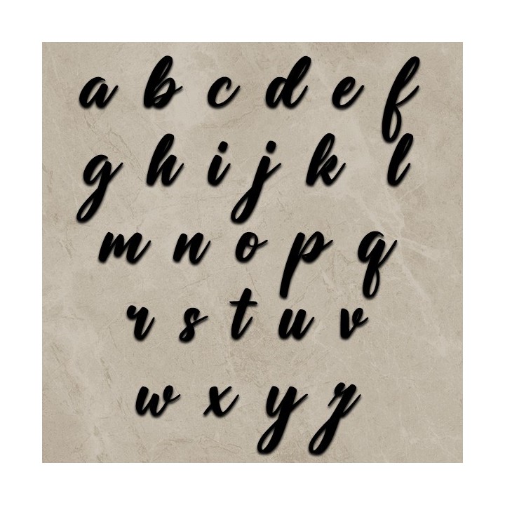 Caractères minuscules Clubhouse de 120 à 170 mm pour votre nom de maison