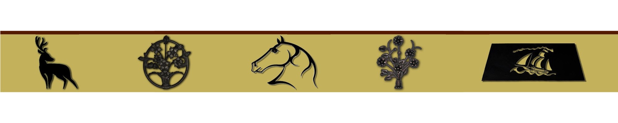 Tête de cheval découpée au laser à fixer sur la porte d'une écurie